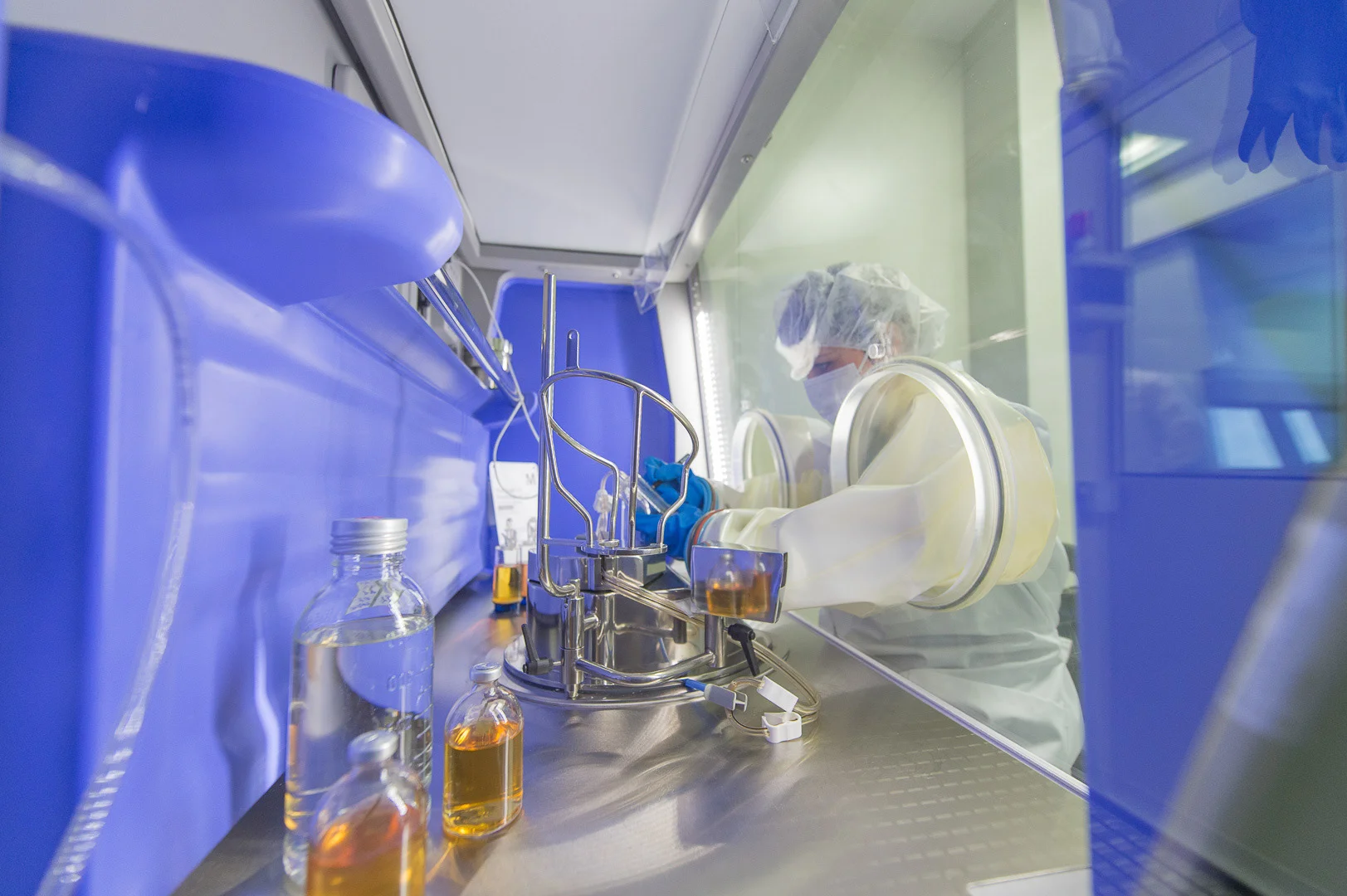 Scientist in Lab Coat, Industrial Environment – Corporate Industrial Image